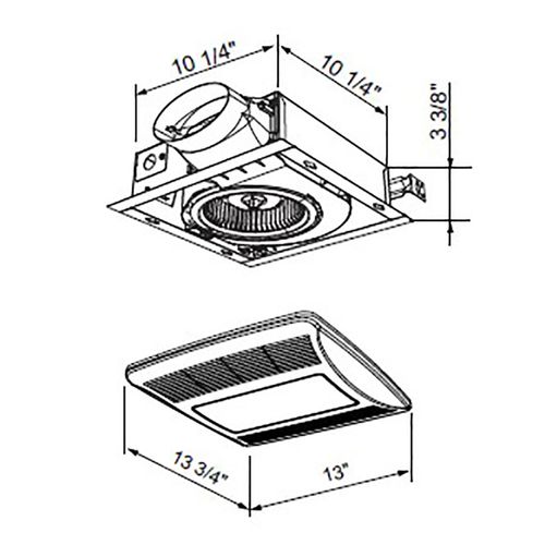Main product image of Lo-Profile 50/80/100 Selectable w/ Humidity & Light Sensing