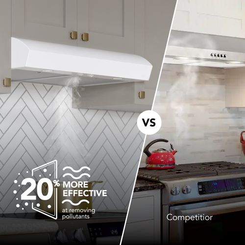 Main product image of Mantra 30" Convertible Under Cabinet Range Hood, 350 CFM (White)