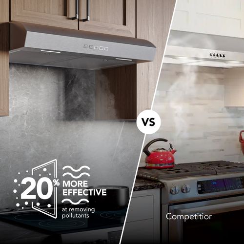 Main product image of Mantra 30" Convertible Under Cabinet Range Hood, 350 CFM, 120V (Stainless Steel)