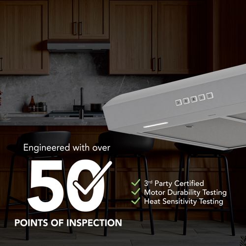 Main product image of Mantra 30" Convertible Under Cabinet Range Hood, 350 CFM, 120V (Stainless Steel)
