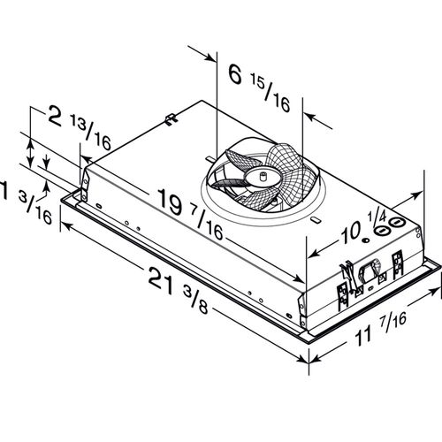 Main product image of 21-Inch Custom Range Hood Power Pack Insert w/ Easy Install System (CFM 300)