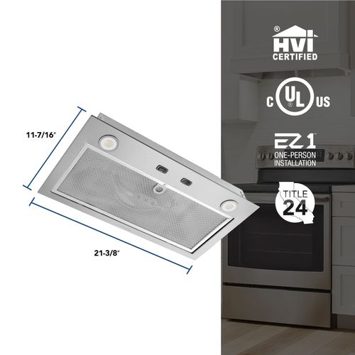 Main product image of 21-Inch Custom Range Hood Power Pack Insert w/ Easy Install System (CFM 300)