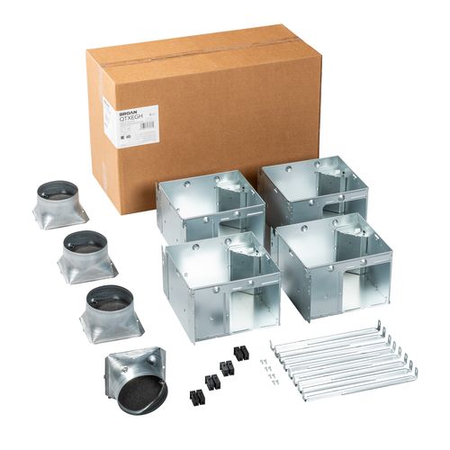 Main product image of QTXE Series Ventilation Fan with White Grille, 80/110 CFM, Finished Pack (Pack of 4)