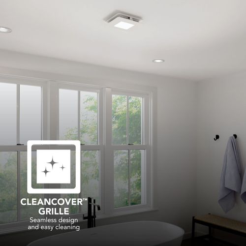 Main product image of 1.5 Sones Roomside Series Humidity Sensing Bathroom Ventilation Fan & Light, Energy Star (80 CFM)