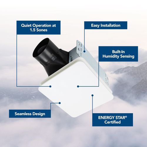 Main product image of 1.5 Sones Roomside Series Ventilation Fan with Housing, Energy Star (80 CFM)