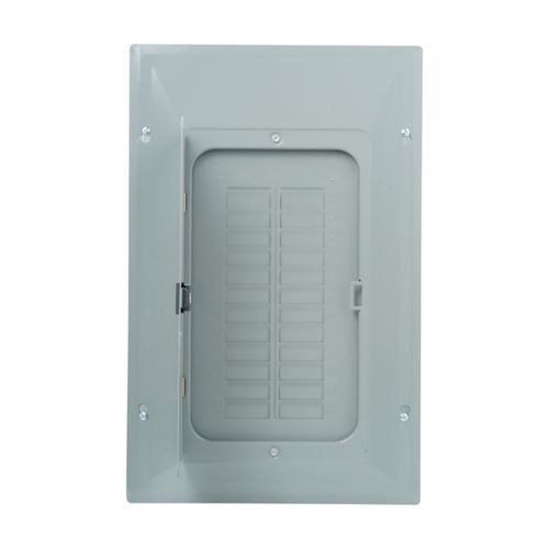 Main product image of BR Main Lug Load Center w/ Ground Bar, Two Hots-Neutral-Ground, Aluminum, 48 Circuits, 24 Spaces, 10 kAIC, NEMA 1 (125A, 120V/240V)