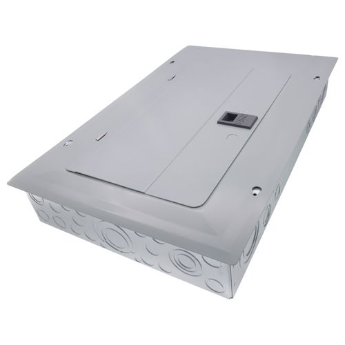 Main product image of BR Main Lug Load Center w/ Ground Bar, Two Hots-Neutral-Ground, Aluminum, 48 Circuits, 24 Spaces, 10 kAIC, NEMA 1 (125A, 120V/240V)