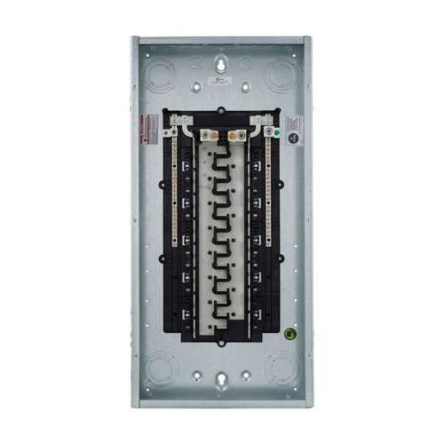 Main product image of BR Main Lug Load Center w/ Ground Bar, Two Hots-Neutral-Ground, Aluminum, 60 Circuits, 30 Spaces, 10 kAIC, NEMA 1 (200A, 120V/240V)