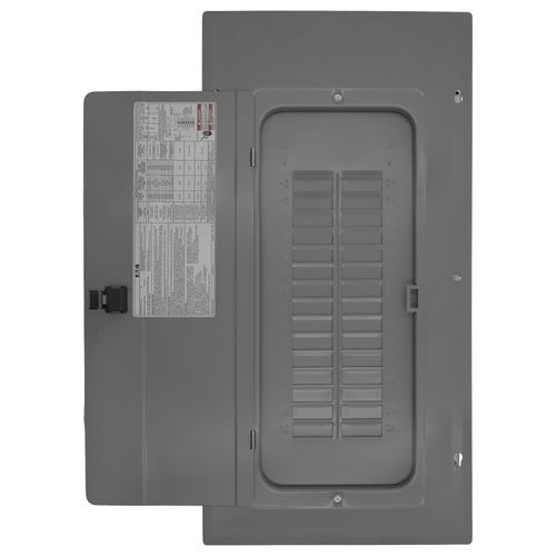 Main product image of BR Main Lug Load Center w/ Ground Bar, Two Hots-Neutral-Ground, Aluminum, 60 Circuits, 30 Spaces, 10 kAIC, NEMA 1 (200A, 120V/240V)