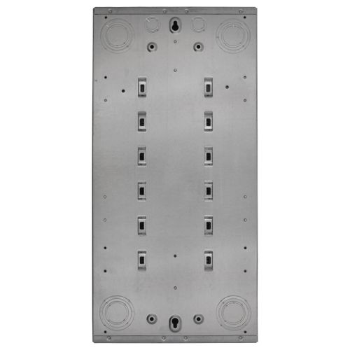 Main product image of BR Main Lug Load Center w/ Ground Bar, Two Hots-Neutral-Ground, Aluminum, 60 Circuits, 30 Spaces, 10 kAIC, NEMA 1 (200A, 120V/240V)