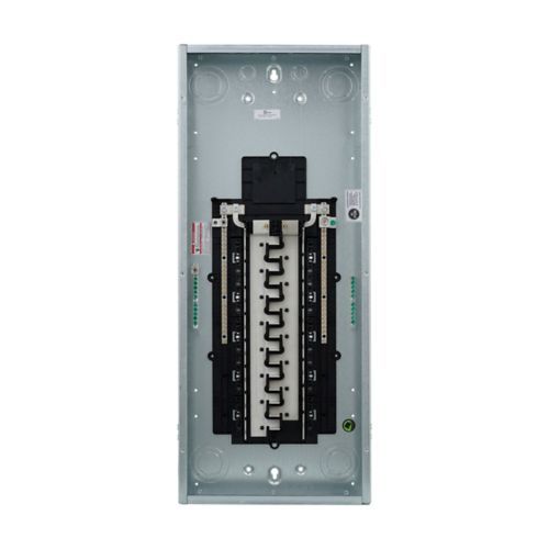 Main product image of BR Convertible Load Center w/ Ground Bar & Cover, Aluminum, 60 Circuits, 30 Spaces, 10 kAIC, NEMA 3R (200A, 120V/240V)