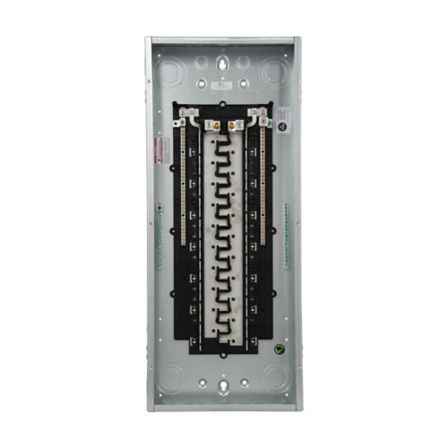 Main product image of BR Main Lug Load Center w/ Ground Bar, Two Hots-Neutral-Ground, Aluminum, 80 Circuits, 40 Spaces, 10 kAIC, NEMA 1 (200A, 120V/240V)
