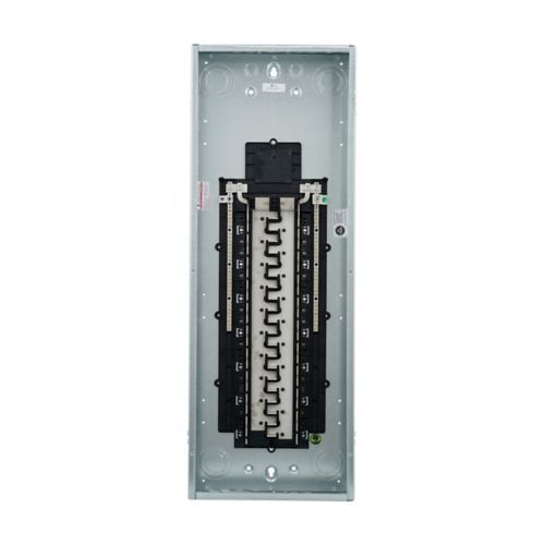Main product image of BR Convertible Load Center w/ Ground Bar & Cover, Aluminum, 80 Circuits, 40 Spaces, 10 kAIC, NEMA 3R (200A, 120V/240V)