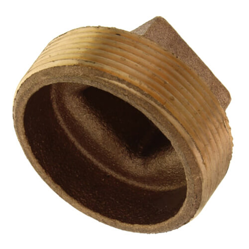 Main product image of 2" Brass Plug, Cored (Lead Free)