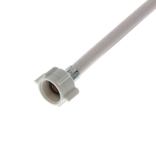 1/2" Compression x 7/8" Ballcock One Piece Supply Riser Kit, 1/4 Turn Angle (12" Length) w/ metal nut