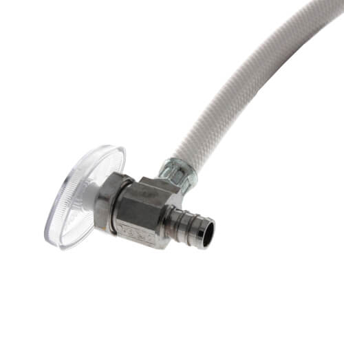 Main product image of 1/2" PEX Crimp x 7/8" Ballcock One Piece Supply Riser Kit, Multi Turn Angle (12" Length)