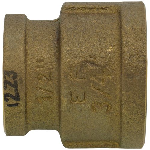 Main product image of 3/4" x 1/2" FIP Brass Coupling (Lead Free)