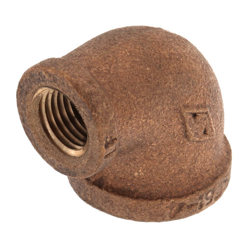 Main product image of 1/2" x 1/4" FIP Brass 90-Degree Reducing Elbow (Lead Free)