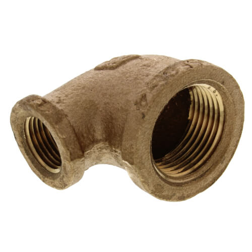 Main product image of 3/4" x 3/8" FIP Brass 90-Degree Reducing Elbow (Lead Free)