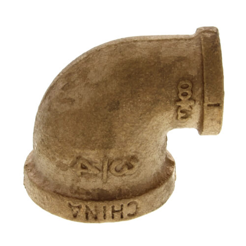 Main product image of 3/4" x 3/8" FIP Brass 90-Degree Reducing Elbow (Lead Free)