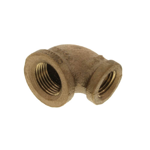 Main product image of 3/8" x 1/4" FIP Brass 90-Degree Reducing Elbow (Lead Free)