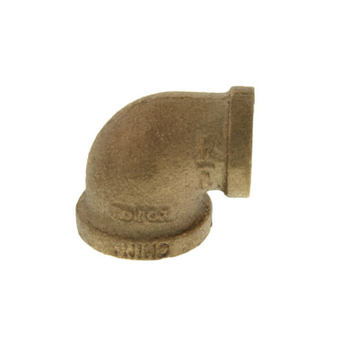 Main product image of 3/8" x 1/4" FIP Brass 90-Degree Reducing Elbow (Lead Free)