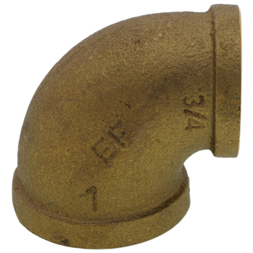 Main product image of 1" FIP x 3/4" FIP Brass Elbow (Lead Free)