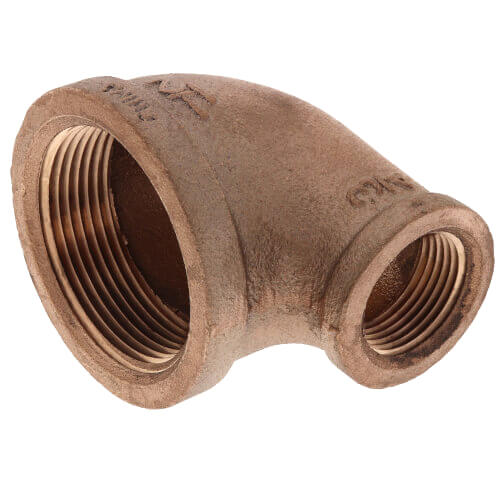 Main product image of 1-1/2" x 1/2" FIP Brass 90-Degree Reducing Elbow (Lead Free)