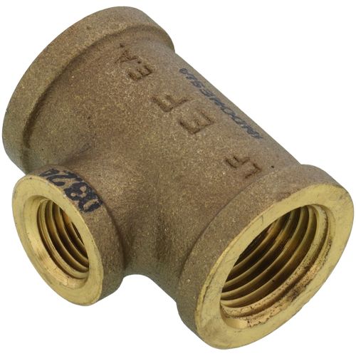 Main product image of 1/2" x 1/2" x 1/4" Reducing Brass Tee (Lead Free)