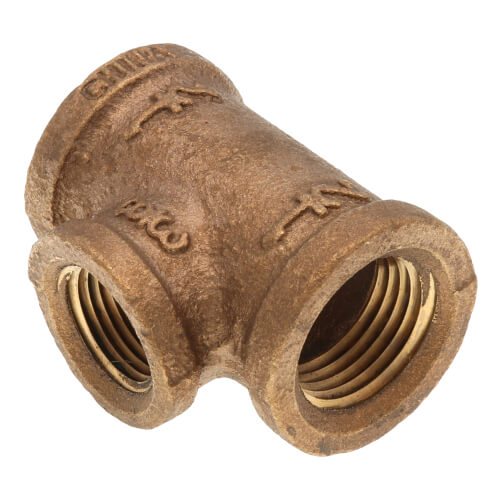 Main product image of 1/2" x 1/2" x 3/8" Reducing Brass Tee (Lead Free)