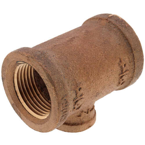 Main product image of 3/4" x 3/4" x 1/4" Reducing Brass Tee (Lead Free)