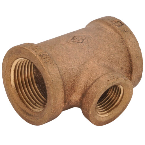 Main product image of 3/4" x 3/4" x 3/8" Reducing Brass Tee (Lead Free)