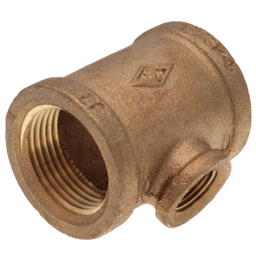 Main product image of 1" x 1" x 3/8" Reducing Brass Tee (Lead Free)
