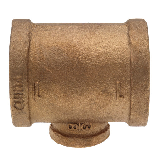 Main product image of 1" x 1" x 3/8" Reducing Brass Tee (Lead Free)