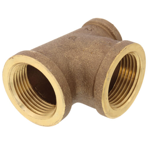 Main product image of 1" x 1/2" x 1" Reducing Brass Tee (Lead Free)