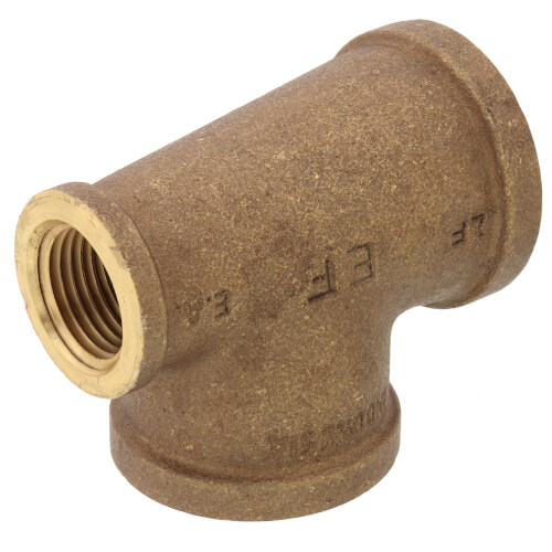 Main product image of 1" x 1/2" x 1" Reducing Brass Tee (Lead Free)