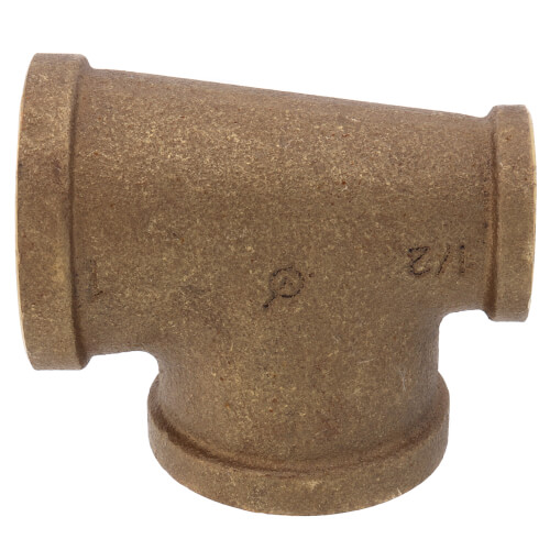 Main product image of 1" x 1/2" x 1" Reducing Brass Tee (Lead Free)