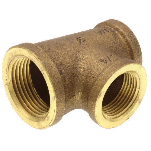 Main product image of 1" x 3/4" x 3/4" Reducing Brass Tee (Lead Free)