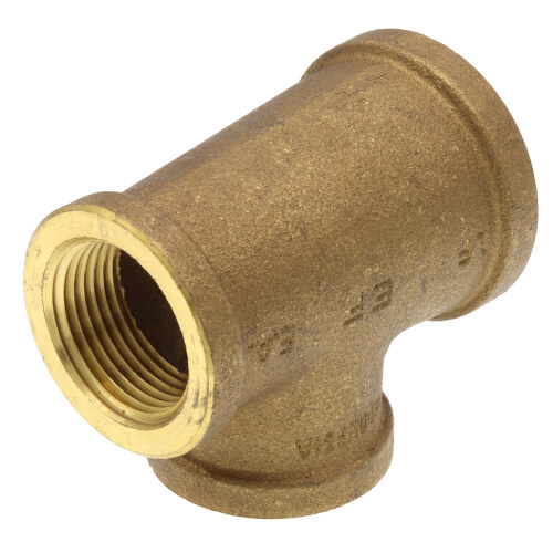 Main product image of 1" x 3/4" x 3/4" Reducing Brass Tee (Lead Free)