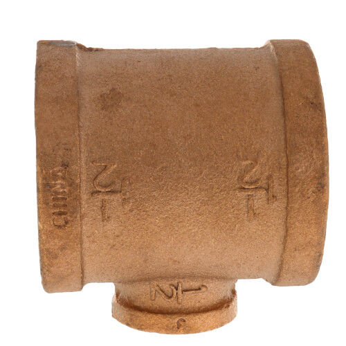 Main product image of 1-1/2" x 1-1/2" x 1/2" FIP Brass Tee (Lead Free)
