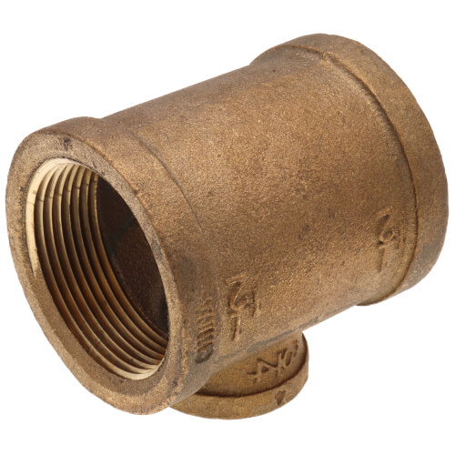 Main product image of 1-1/2" x 1-1/2" x 3/4" Reducing Brass Tee (Lead Free)