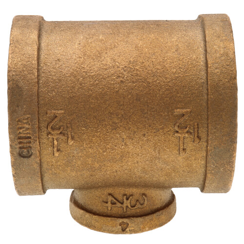 Main product image of 1-1/2" x 1-1/2" x 3/4" Reducing Brass Tee (Lead Free)