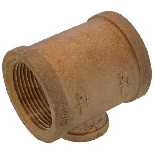 Main product image of 1-1/4" x 1-1/4" x 1/2" Reducing Brass Tee (Lead Free)