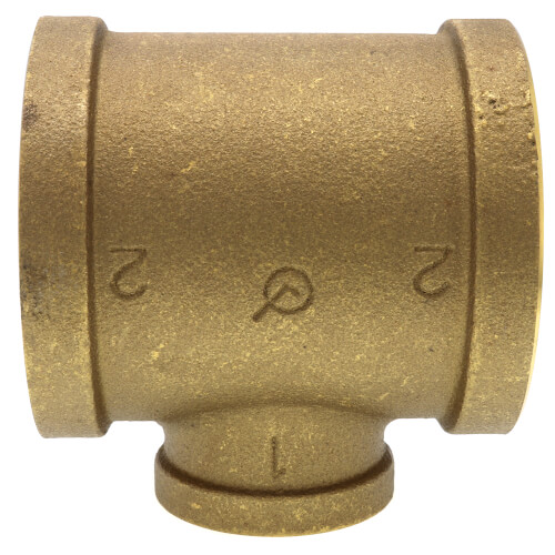 Main product image of 2" x 2" x 1" Reducing Brass Tee (Lead Free)