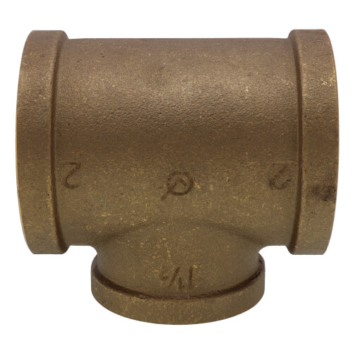 Main product image of 2" x 2" x 1-1/2" Reducing Brass Tee (Lead Free)