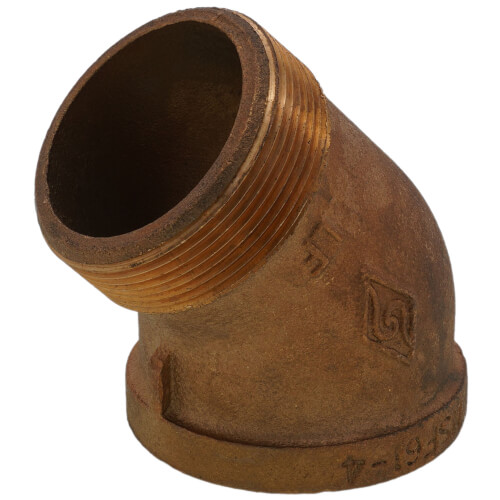 Main product image of 2" Brass 45° Street Elbow (Lead Free)