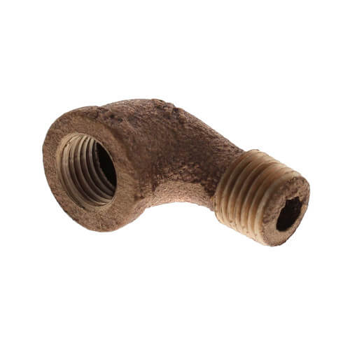 1/4" Brass 90 Deg Street Elbow, Lead Free (Threaded)