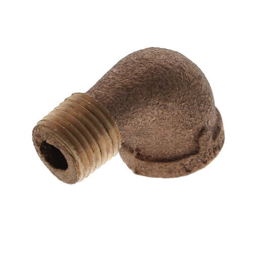 1/4" Brass 90 Deg Street Elbow, Lead Free (Threaded)