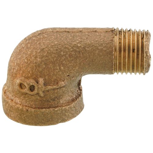 1/8" Brass 90 Deg Street Elbow, Lead Free (Threaded)