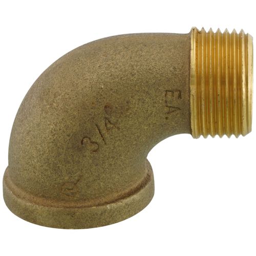 3/4" Threaded Brass 90 Deg Street Elbow (Lead Free)